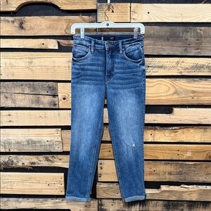 Kut From The Kloth High Rise Rachael Fab Ab Mom Jeans Size 0